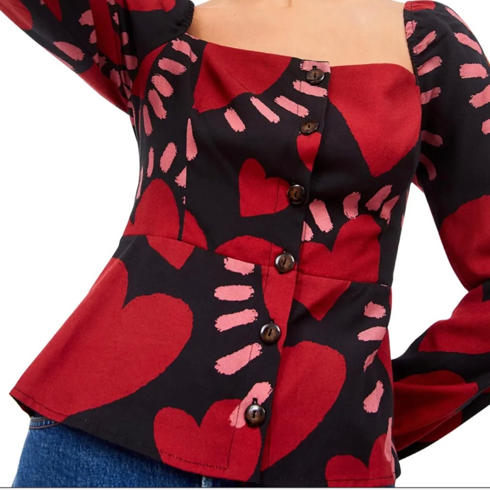 Brand New Farm Rio long sleeve blouse with tags.